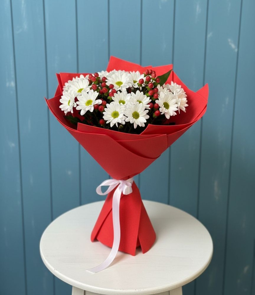 Букет цветов из: Хризантемы в Барсуках