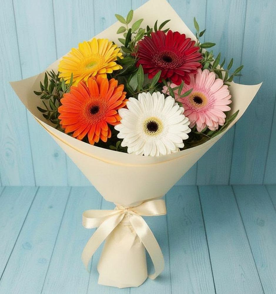 Букет цветов из: Герберы в Барсуках