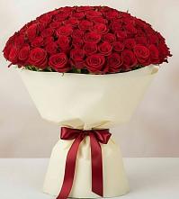 Букет 101 Красная роза Милано в Барсуках