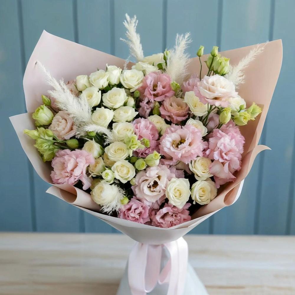 Букет цветов из: Альстромерии и Розы в Барсуках