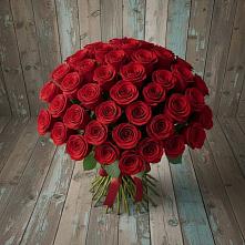 Букет 55 Красных роз Фридом #REPLACE_PRED# Барсуках