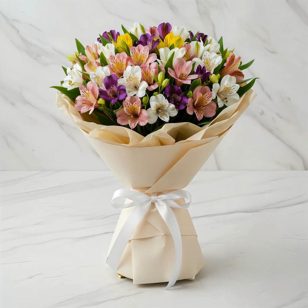 Букет цветов из: Альстромерии в Барсуках