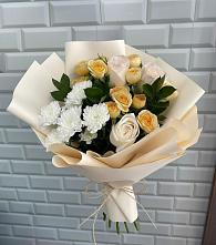Букет цветов из:  Розы и Хризантемы в Барсуках