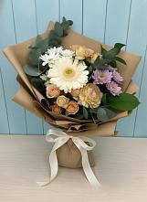 Букет цветов из:  Герберы и Хризантемы в Барсуках
