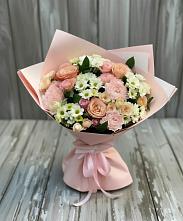 Букет цветов из:  Гвоздики, Розы и Хризантемы в Барсуках