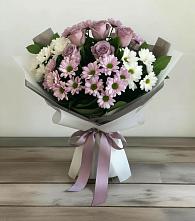 Букет цветов из:  Хризантемы и Розы в Барсуках