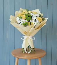 Букет цветов из:  Хризантемы и Розы в Барсуках