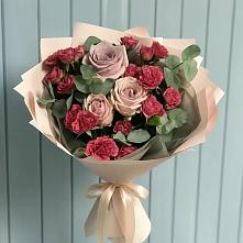 Букет цветов из:  Гвоздики и Розы в Барсуках