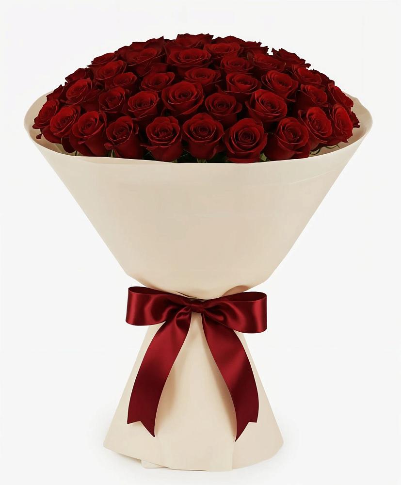 Букет 101 Бордовая роза Блэк Бакарра в Барсуках