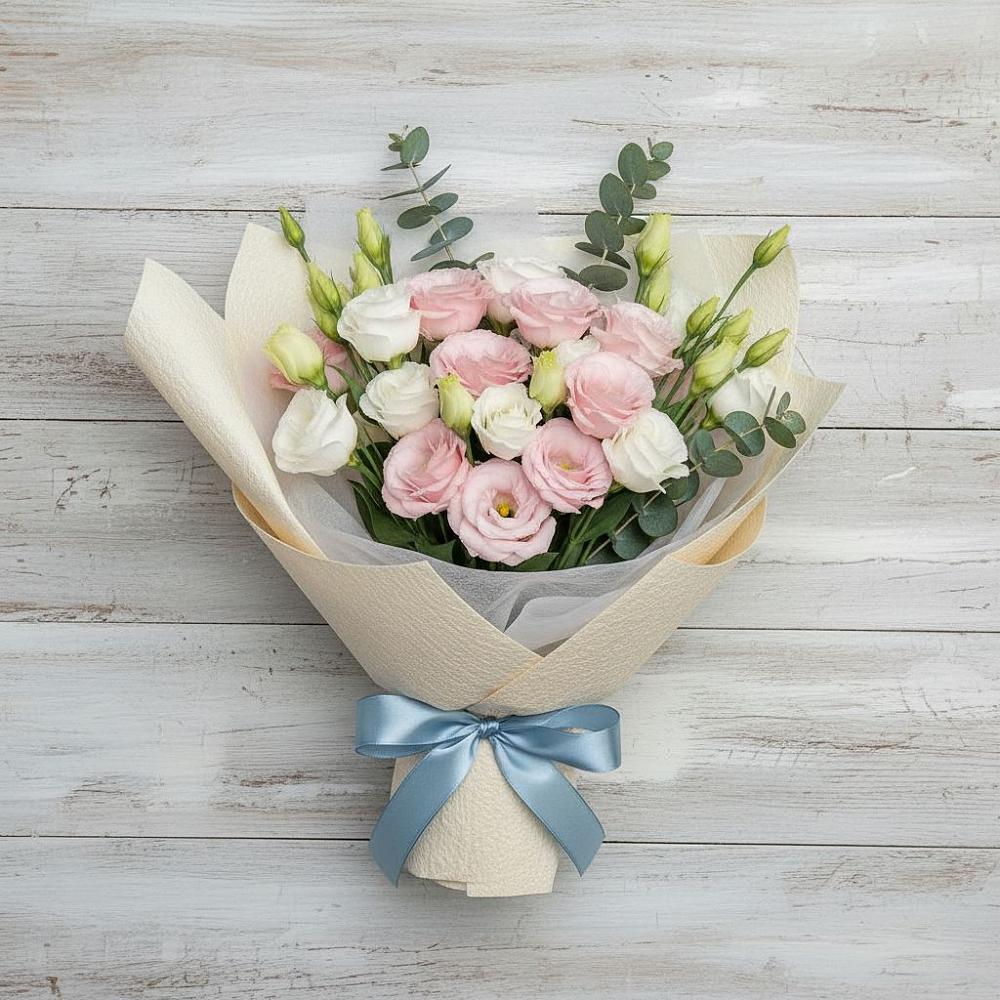 Букет цветов из: Лизиантусы в Барсуках